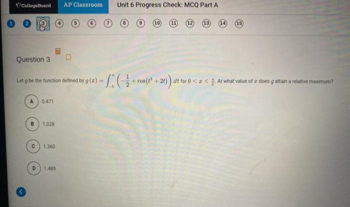 Unit 6 progress check mcq part a