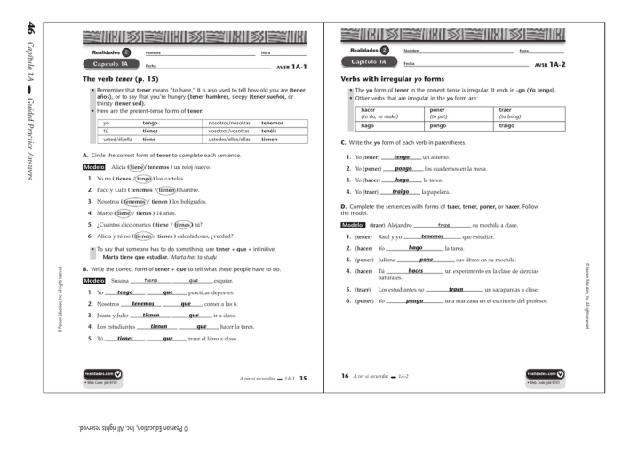 Realidades 2 guided practice activities answer key pdf